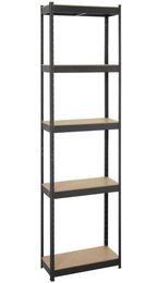 Heavy Duty 71quotH Shelf Garage Steel Metal Storage 5 Level Adjustable Shelves Rack3694389