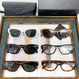 Men designer sunglasses Oval UV protection goggles PR Italian trend 1:1 model VPR 21ZV black mirror sunglasses with box acetate frame glasses sunglasses for women