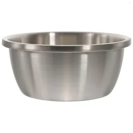 Bowls Stainless Steel Mixing Bowl Serving Metal Basin Multipurpose Kitchen Storage Organisers For Cooking Washing 18cm