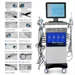 professional 14 in1 hydro beauty facial machine skin repair high frequency beauty machine