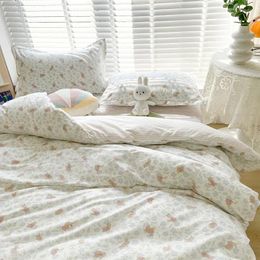 Bedding Sets Single Double Bed Floral Duvet Cover Cotton Autumn And Winter