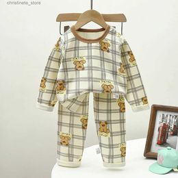 Pyjamas Baby Boys Pyjamas Autumn Long Sleeved Children's Clothing Sleepwear Teen Pyjama Lycra Pyjamas Sets For Kids 2 4 6 8 10 12Years