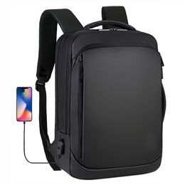 HBP 15 6 inch Laptop Backpack Mens Business Notebook Mochila Waterproof Back Pack USB Charging Bag Travel Bagpack 2023 Male Backpa307o