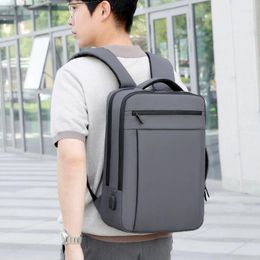 Backpack 2023 Trend Casual Climbing Men USB Nylon Hiking Outdoors Leisure High Capacity Students Schoolbags Shoulder Bags