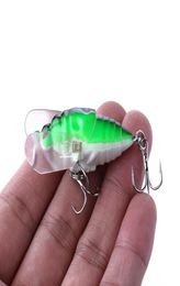 HENGJIA 100pcs Cicada hard fly Fishing lure 40mm Insect Floating fishing tackle Crankbait Lure Bait 4CM 6 4g 8hooks KC001 100pcs29232666