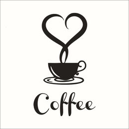 the New Coffee Cup Wall Decoration Stickers Affixed Home Furnishing