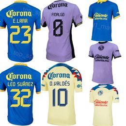 Team Club America Soccer 33 Julian Quinones Jersey 2023 2024 Mans 7 Brian Rodriguez 32 Leo Suarez 17 Alejandro Zendejas 10 Diego Valdes Football Shirt Kits Uniform