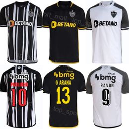 Club Team 2023-2024 Men Soccer Atletico Mineiro Jersey 10 PAULINHO 9 PAVON 44 RUBENS 17 GOMES 8 EDENILSON 13 ARANA 15 ZARACHO 26 SARAVIA Football Shirt Kits Uniform