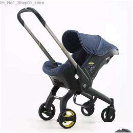 Strollers# Strollers Baby Kids Maternity 4In1 Car Seat Stroller Born Carriage Bassinet Wagen Portable Travel System With Brand Soft Drop Delivery Dht7H Q231215