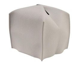 Tissue Boxes Napkins Box Cover Refined Modern PU Leather Square Holder Decorative HolderOrganizerWhite16654151702194