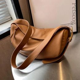 Evening Bags Crossbody Bags For Women Leather Designer Travel Large Capacity Shoulder Bag Handbags And Purses Hobos Brown Black 231213