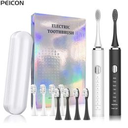 Toothbrush Electric toothbrush Sonic electric toothbrush for adult teeth whitening rechargeable electric toothbrush with toothbrush box 231214