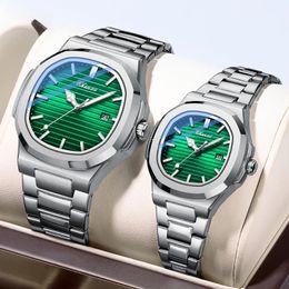 Wristwatches Fashion Couple Watches Pair Men And Women Luxury Quartz Wristwatches Ladies Clock Product His Hers Watch Sets reloj 231213