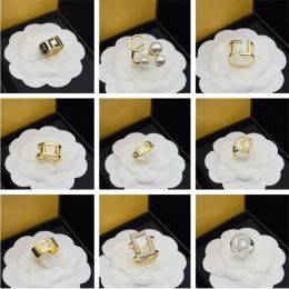 Fashion Gold Letter Ring Love Rings Designer Womens Brand Ring Luxury Jewelry Mens Engagement Ring F Ladies Patty Gift With box G2312146BF