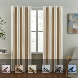 Curtain 310cm Height 100% Blackout Solid Colour For Living Room Window Curtains Bedroom Curtain Drapes Reduce Noise Cortinas 231213