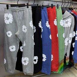 Men's Pants Puff Printing Denim Tears Pants Men Women Jogger Best Quality Drawstring Kapok Sweatpants T231214
