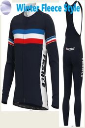 Winter 2023 Team France CYCLING jersey 19D gel pad bike Pants ropa ciclismo men Thermal fleece BICYCLE Maillot Culotte clothing3580606