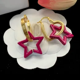 Designer Star Earrings Stud for Women Luxury Jewelry Charm Gold Earings Studs Womens Huggie Vintage Earring Girls Ear Studs Hoop Earing Gift 2312146D