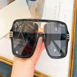 0900 Black Gold Oversized Sunglasses Printed Lens unisex Fashion Sun glasses UV400 Protection Occhiale da sole with Box313s