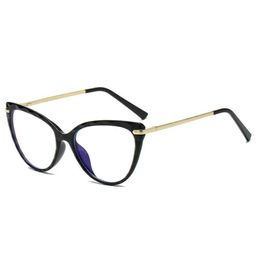 Fashion Sunglasses Frames Cute Cat Eye Glasses Women TR90 Eyeglasses Female Eyewear Myopia Computer Optical Frame Accessories200v