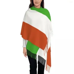 Berets Niger Flag Women's Tassel Shawl Scarf Fashion