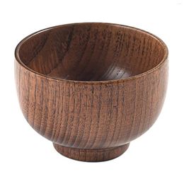 Bowls Japanese Wood Bowl Tableware Environmentally Friendly Kids Natural Healthy Old Fashioned Paint Finish For Home