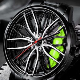 Men's Watches Waterproof Wheel Car Rim Quartz Sports For Men Clock Relogio Masculino Volks 210728303R