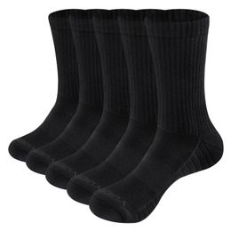 Sports Socks YUEDGE Men's Cotton Cushion Crew for Men Moisture Wicking Performance Athletic Work 5 PairsPack 231213