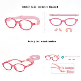 High Quality Anti Blue Light Kids Glasses Children Silicone Goggles Soft Frame Frame Computer Eyeglasses For Boy Girls2531