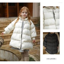 Down Coat Children's Jacket 23 Winter Girls Long White Duck Outdoor Snow Suit