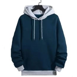 Mens Hoodies Sweatshirts Fashion Hooded Sweatshirt Casual Longsleeved Hoodie Matching Colour Clothing 231214