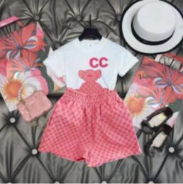 Fashion Summer kids Clothing Sets Designer Brand Cotton Short Sleeves Clothes Suits Tops Pants Baby Toddler Boy Clothing Children Girl Outfits CSG23121411-8