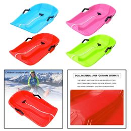 Sledding Large Kids Adults Snow Sledge Sleigh Sled Toboggan Pull Rope Downhill Board Boys Girls Winter Outdoor Fun Toy Gift Present 231213