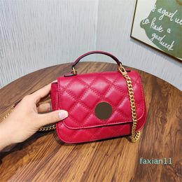 designer bgas Lingge Chain Bag Goat Leather Single sheepskin Shoulder Messenger purse Handbag Leather Women's Bag