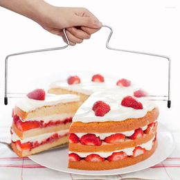Baking Tools Ktchen Accessories Cake Leveller Adjustable Stainless Steel Wire Slicer Pizza Dough Cutter Trimmer