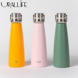 KKF Vacuum Bottle 475ML Stainless Steel Thermos 24H Insulation Cup Normalversion Flask Sports Travel Mug Cold Cup Thermos 201109291b