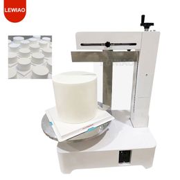 Cake Icing Coating Machine 110V 220V 4-14 Inch Bread Wedding Cake Cream Butter Spreading Equipment