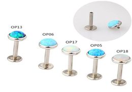 Opal Lip Bar Ring Internally Threaded Ear Tragus lage Stud Piercing Body Jewellery lage Ear Piercing5211267