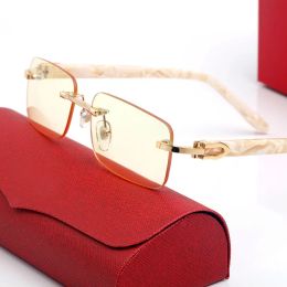 sunglasses for women Carti Glasses Buffalo Horn Mens Women Classic Square Leisure Rectangular Gogglesmulticolor Fashion Frames sunglasses UV 400 beach