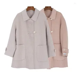 Casual Dresses Double Sided Wool Coat Small Winter Short Female