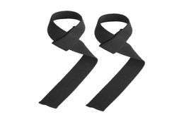 Gym Training Weight Lifting Bar Grip Barbell Straps Wraps Wrist Protection Black278H5105322