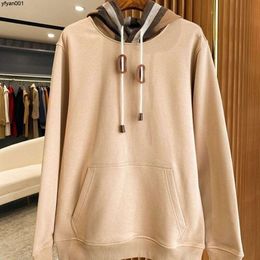 High Version Hooded Sweater Women Hoodies Bur Designer Hoodie Mens Pullover Jacket Striped Hat Sweatshirt Casual Sweaters Promdress