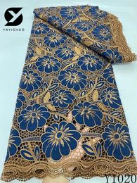 Fabric and Sewing Latest African Guipure Cord Lace 2023 High Quality Nigerian Water Soluble For Party Dress Y1020 231213