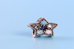 Romantic stars charm beads 925 sterling silver inlaid CZ diamonds for jewelry with original box DIY bracelet beaded ladies trinkets7931808