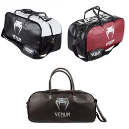 Outdoor Bags PU Gym Fitness Bag Boxing Training Sport for Men and Women Travel Duffel Workout MMA Daily Overnight 231214