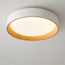 Ceiling Lights Nordic Round LED Dimmable For Bedroom Living Room Track Bathroom Lamps Home Decor Luster Lighting Fixture