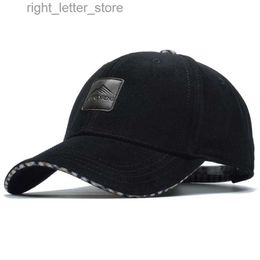 Ball Caps New Men baseball Cap Middle-Aged and Elderly Thick Warm Hat Outdoor wind and cold protection dad hats hip hop caps trucker hats YQ231214