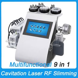 KIM8 Upgrade 9 in 1 40K Cavitation Ultrasonic RF Vacuum Lipo Laser EMS Body Shaping Slimming Machine Cellulite Removal Skin Tightening Face Lifting Rejuvenation