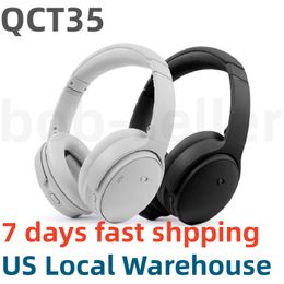 Para QC T35 Fones de ouvido sem fio com cancelamento de ruído Fones de ouvido Bluetooth Fones de ouvido estéreo bilaterais dobráveis adequados para telefones celulares e computadores