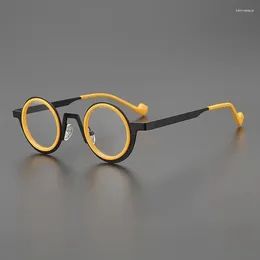 Sunglasses Frames Retro Small Round Frame Personality Face Glasses Men And Women Literary Niche Designer Optical Prescription